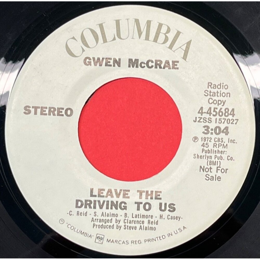 Gwen McCrae Leave the Driving to Us 45 Vinyl 70s Soul Promo Mono Stereo